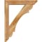 Ekena Millwork Olympic Slat Rough Sawn Bracket w/ Offset Brace, Western Red Cedar, 6"W x 30"D x 38"H BKT0604X30X38OLY06RWR - alternate 4